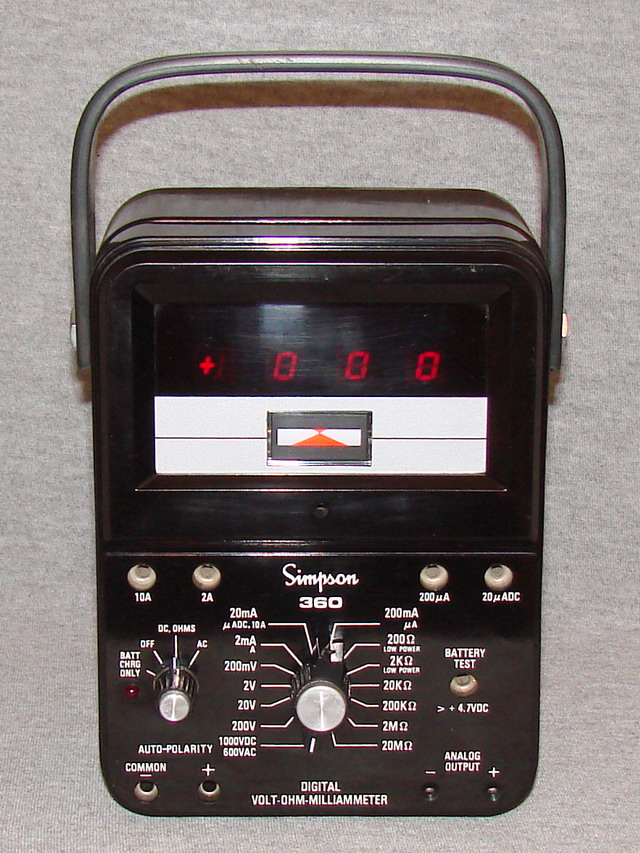 emoción Faial número Simpson 360 - Digital Volt-Ohm-Milliammeter